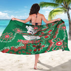 Personalised Rabbitohs NAIDOC Week 2024 Sarong Aboriginal Fire Burning Sparks
