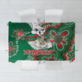 Personalised Rabbitohs NAIDOC Week 2024 Tablecloth Aboriginal Fire Burning Sparks