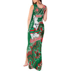 Personalised Rabbitohs NAIDOC Week 2024 Tank Maxi Dress Aboriginal Fire Burning Sparks
