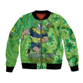 Personalised Raiders NAIDOC Week 2024 Bomber Jacket Aboriginal Fire Burning Sparks