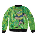 Personalised Raiders NAIDOC Week 2024 Bomber Jacket Aboriginal Fire Burning Sparks