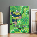 Personalised Raiders NAIDOC Week 2024 Canvas Wall Art Aboriginal Fire Burning Sparks