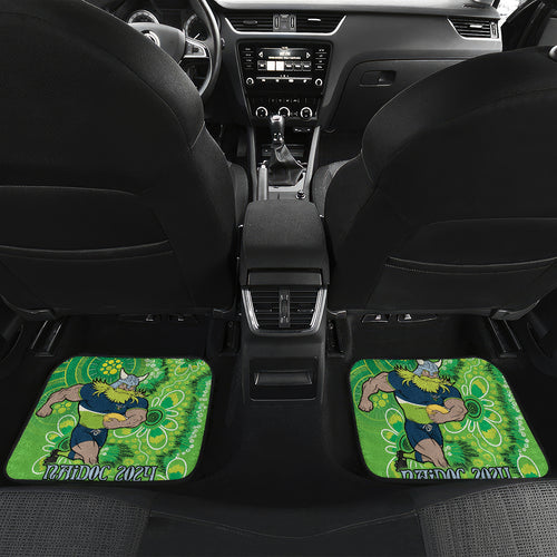 Personalised Raiders NAIDOC Week 2024 Car Mats Aboriginal Fire Burning Sparks