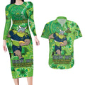 Personalised Raiders NAIDOC Week 2024 Couples Matching Long Sleeve Bodycon Dress and Hawaiian Shirt Aboriginal Fire Burning Sparks