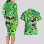 Personalised Raiders NAIDOC Week 2024 Couples Matching Long Sleeve Bodycon Dress and Hawaiian Shirt Aboriginal Fire Burning Sparks