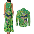 Personalised Raiders NAIDOC Week 2024 Couples Matching Tank Maxi Dress and Long Sleeve Button Shirt Aboriginal Fire Burning Sparks