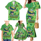 Personalised Raiders NAIDOC Week 2024 Family Matching Mermaid Dress and Hawaiian Shirt Aboriginal Fire Burning Sparks