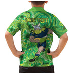 Personalised Raiders NAIDOC Week 2024 Family Matching Mermaid Dress and Hawaiian Shirt Aboriginal Fire Burning Sparks