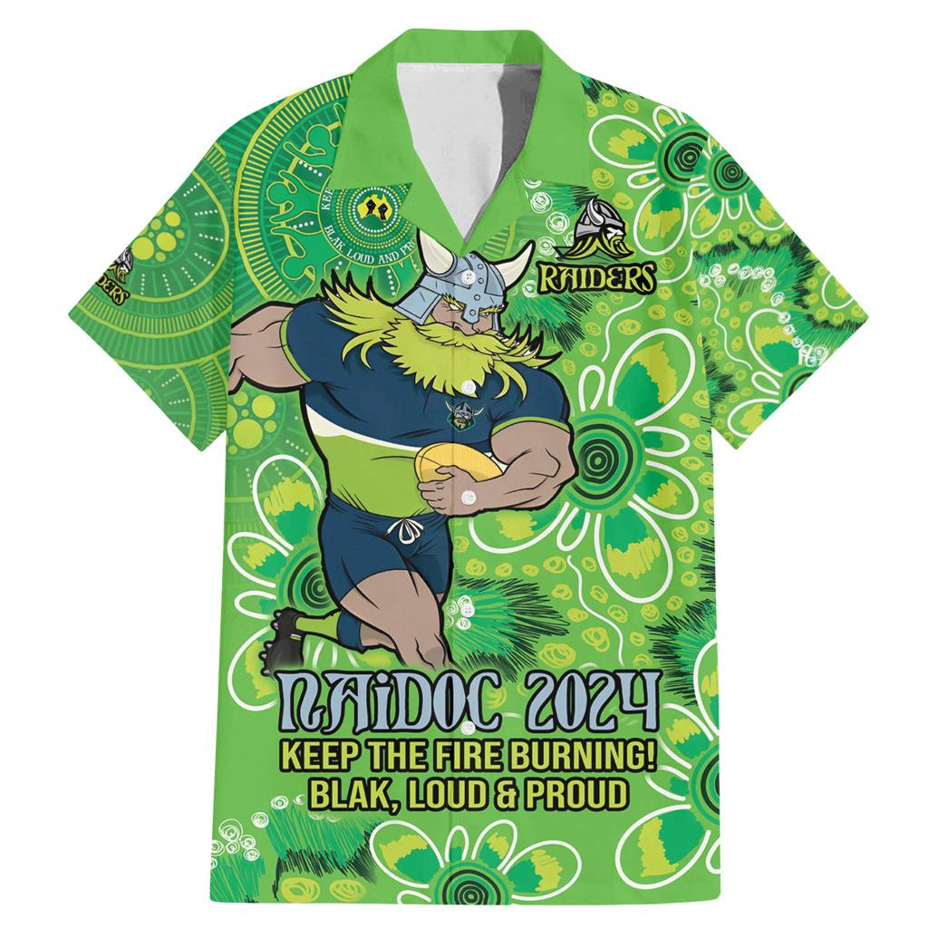 Personalised Raiders NAIDOC Week 2024 Family Matching Mermaid Dress and Hawaiian Shirt Aboriginal Fire Burning Sparks