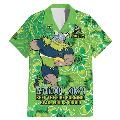 Personalised Raiders NAIDOC Week 2024 Family Matching Mermaid Dress and Hawaiian Shirt Aboriginal Fire Burning Sparks