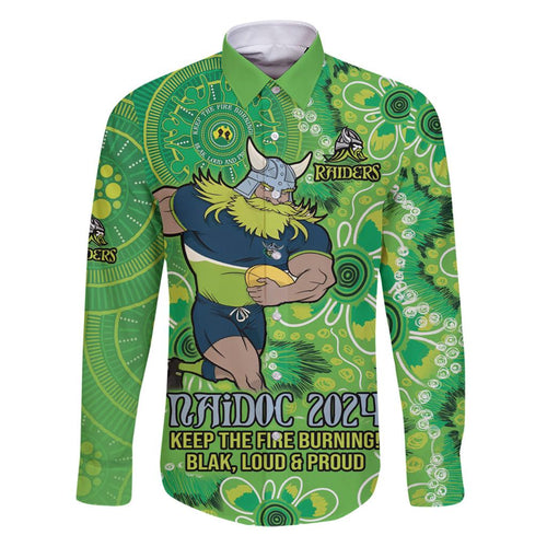 Personalised Raiders NAIDOC Week 2024 Family Matching Puletasi and Hawaiian Shirt Aboriginal Fire Burning Sparks