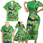 Personalised Raiders NAIDOC Week 2024 Family Matching Short Sleeve Bodycon Dress and Hawaiian Shirt Aboriginal Fire Burning Sparks