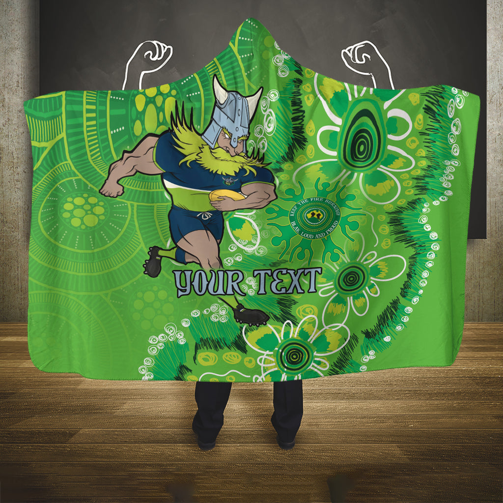Personalised Raiders NAIDOC Week 2024 Hooded Blanket Aboriginal Fire Burning Sparks
