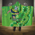 Personalised Raiders NAIDOC Week 2024 Hooded Blanket Aboriginal Fire Burning Sparks
