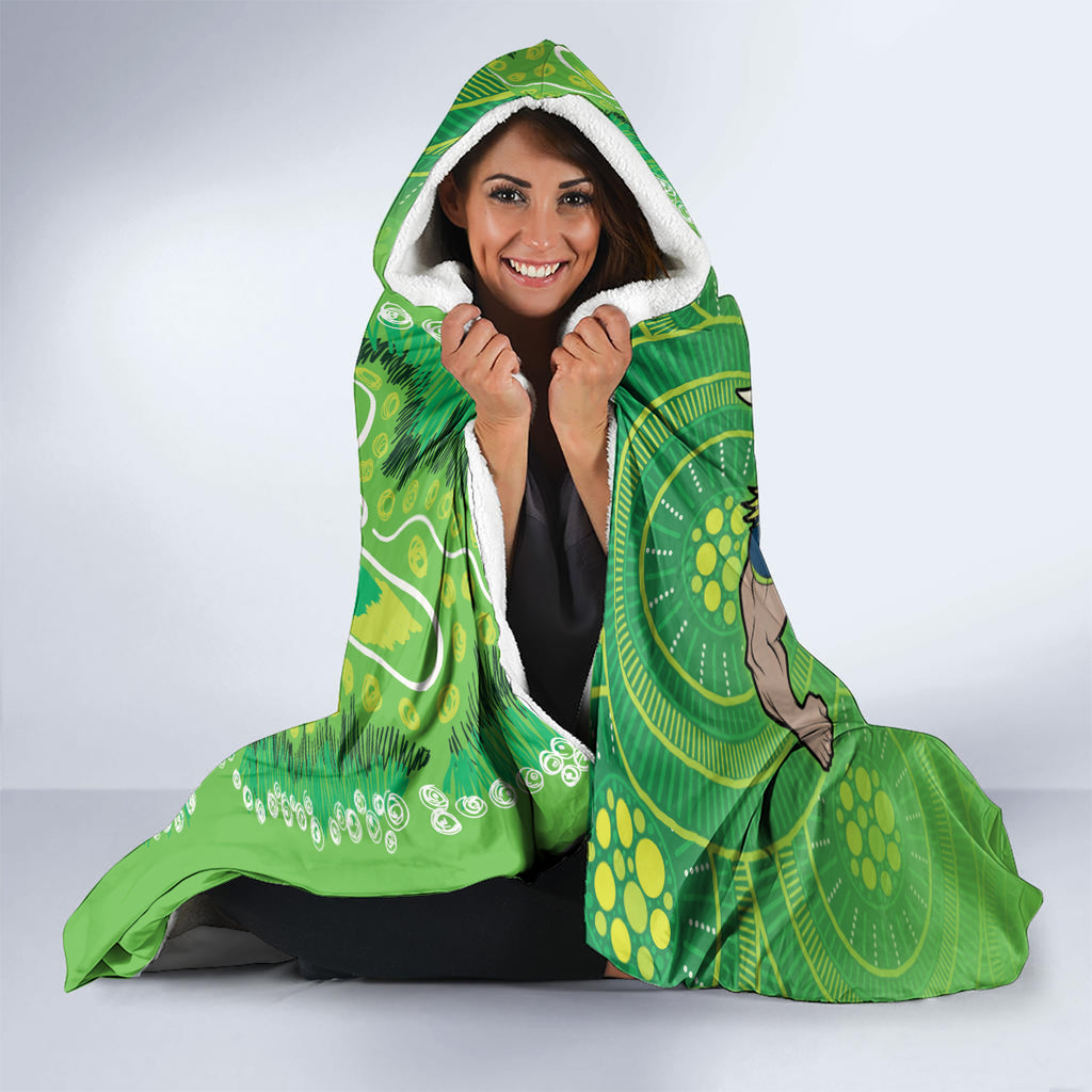 Personalised Raiders NAIDOC Week 2024 Hooded Blanket Aboriginal Fire Burning Sparks