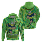 Personalised Raiders NAIDOC Week 2024 Hoodie Aboriginal Fire Burning Sparks