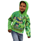 Personalised Raiders NAIDOC Week 2024 Kid Hoodie Aboriginal Fire Burning Sparks