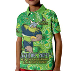 Personalised Raiders NAIDOC Week 2024 Kid Polo Shirt Aboriginal Fire Burning Sparks