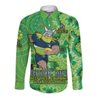 Personalised Raiders NAIDOC Week 2024 Long Sleeve Button Shirt Aboriginal Fire Burning Sparks