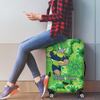Personalised Raiders NAIDOC Week 2024 Luggage Cover Aboriginal Fire Burning Sparks
