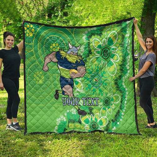 Personalised Raiders NAIDOC Week 2024 Quilt Aboriginal Fire Burning Sparks