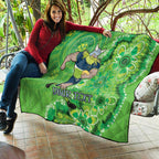 Personalised Raiders NAIDOC Week 2024 Quilt Aboriginal Fire Burning Sparks