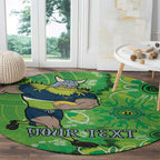 Personalised Raiders NAIDOC Week 2024 Round Carpet Aboriginal Fire Burning Sparks
