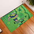 Personalised Raiders NAIDOC Week 2024 Rubber Doormat Aboriginal Fire Burning Sparks