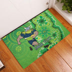 Personalised Raiders NAIDOC Week 2024 Rubber Doormat Aboriginal Fire Burning Sparks