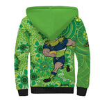 Personalised Raiders NAIDOC Week 2024 Sherpa Hoodie Aboriginal Fire Burning Sparks