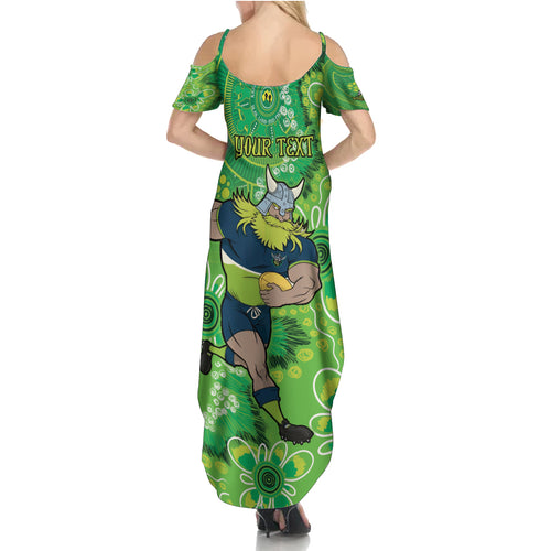 Personalised Raiders NAIDOC Week 2024 Summer Maxi Dress Aboriginal Fire Burning Sparks