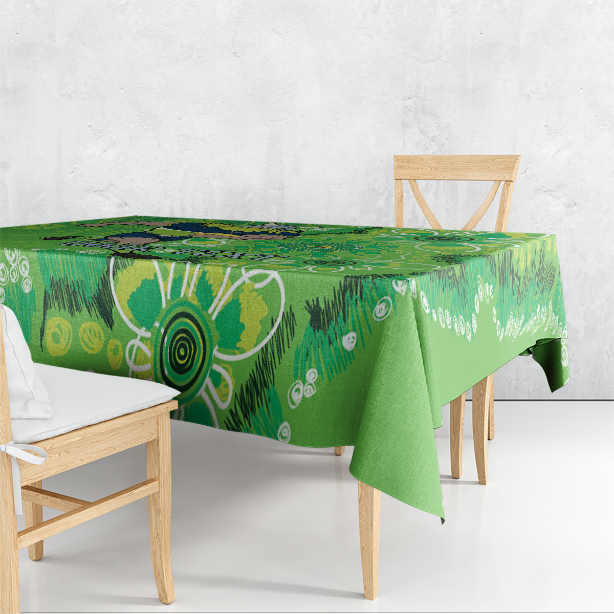 Personalised Raiders NAIDOC Week 2024 Tablecloth Aboriginal Fire Burning Sparks