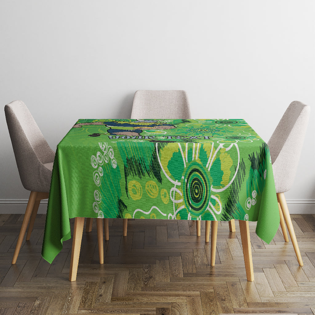 Personalised Raiders NAIDOC Week 2024 Tablecloth Aboriginal Fire Burning Sparks