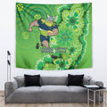 Personalised Raiders NAIDOC Week 2024 Tapestry Aboriginal Fire Burning Sparks