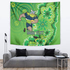 Personalised Raiders NAIDOC Week 2024 Tapestry Aboriginal Fire Burning Sparks