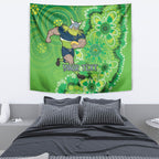 Personalised Raiders NAIDOC Week 2024 Tapestry Aboriginal Fire Burning Sparks