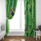 Personalised Raiders NAIDOC Week 2024 Window Curtain Aboriginal Fire Burning Sparks