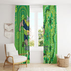 Personalised Raiders NAIDOC Week 2024 Window Curtain Aboriginal Fire Burning Sparks