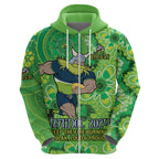 Personalised Raiders NAIDOC Week 2024 Zip Hoodie Aboriginal Fire Burning Sparks