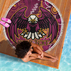 Personalised Sea Eagles NAIDOC Week 2024 Beach Blanket Aboriginal Fire Burning Sparks