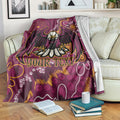 Personalised Sea Eagles NAIDOC Week 2024 Blanket Aboriginal Fire Burning Sparks