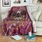 Personalised Sea Eagles NAIDOC Week 2024 Blanket Aboriginal Fire Burning Sparks