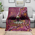 Personalised Sea Eagles NAIDOC Week 2024 Blanket Aboriginal Fire Burning Sparks