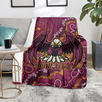 Personalised Sea Eagles NAIDOC Week 2024 Blanket Aboriginal Fire Burning Sparks
