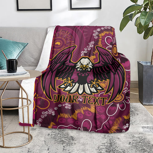 Personalised Sea Eagles NAIDOC Week 2024 Blanket Aboriginal Fire Burning Sparks