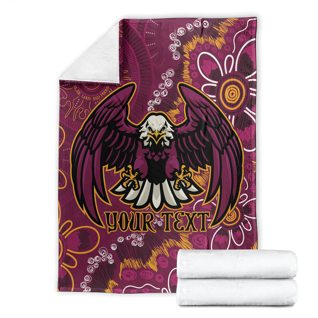 Personalised Sea Eagles NAIDOC Week 2024 Blanket Aboriginal Fire Burning Sparks