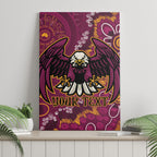 Personalised Sea Eagles NAIDOC Week 2024 Canvas Wall Art Aboriginal Fire Burning Sparks