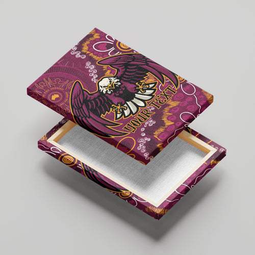 Personalised Sea Eagles NAIDOC Week 2024 Canvas Wall Art Aboriginal Fire Burning Sparks
