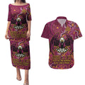 Personalised Sea Eagles NAIDOC Week 2024 Couples Matching Puletasi and Hawaiian Shirt Aboriginal Fire Burning Sparks