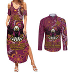 Personalised Sea Eagles NAIDOC Week 2024 Couples Matching Summer Maxi Dress and Long Sleeve Button Shirt Aboriginal Fire Burning Sparks